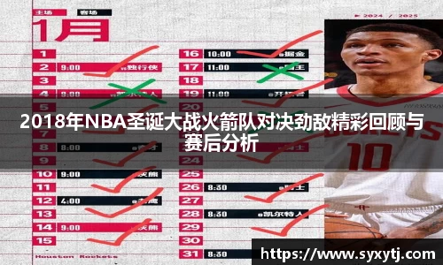 2018年NBA圣诞大战火箭队对决劲敌精彩回顾与赛后分析