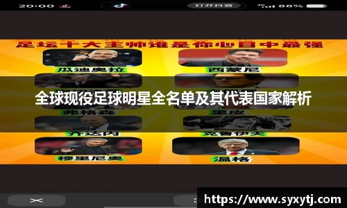 全球现役足球明星全名单及其代表国家解析