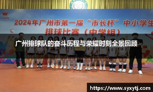 广州排球队的奋斗历程与荣耀时刻全景回顾